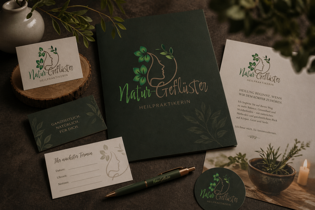 Logo-Design für Naturheilpraxis Natur-Geflüster von Digitale Alchemy