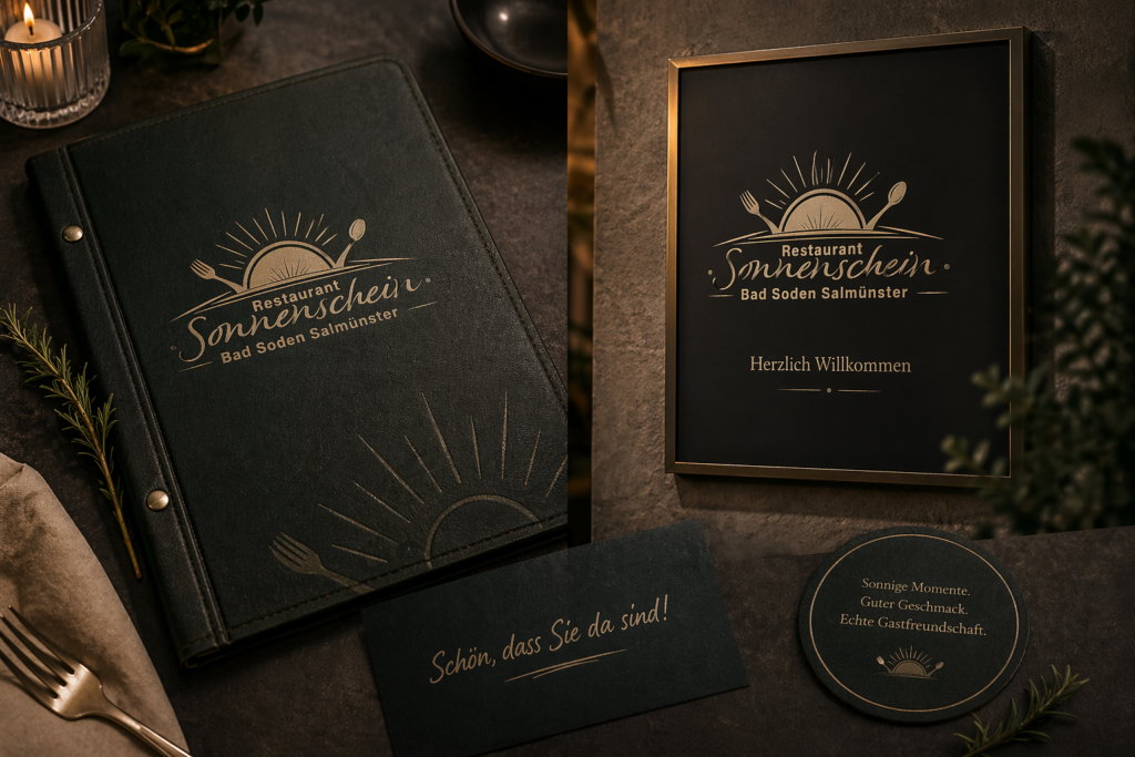 Branding und Logo-Design für Restaurant Sonnenschein